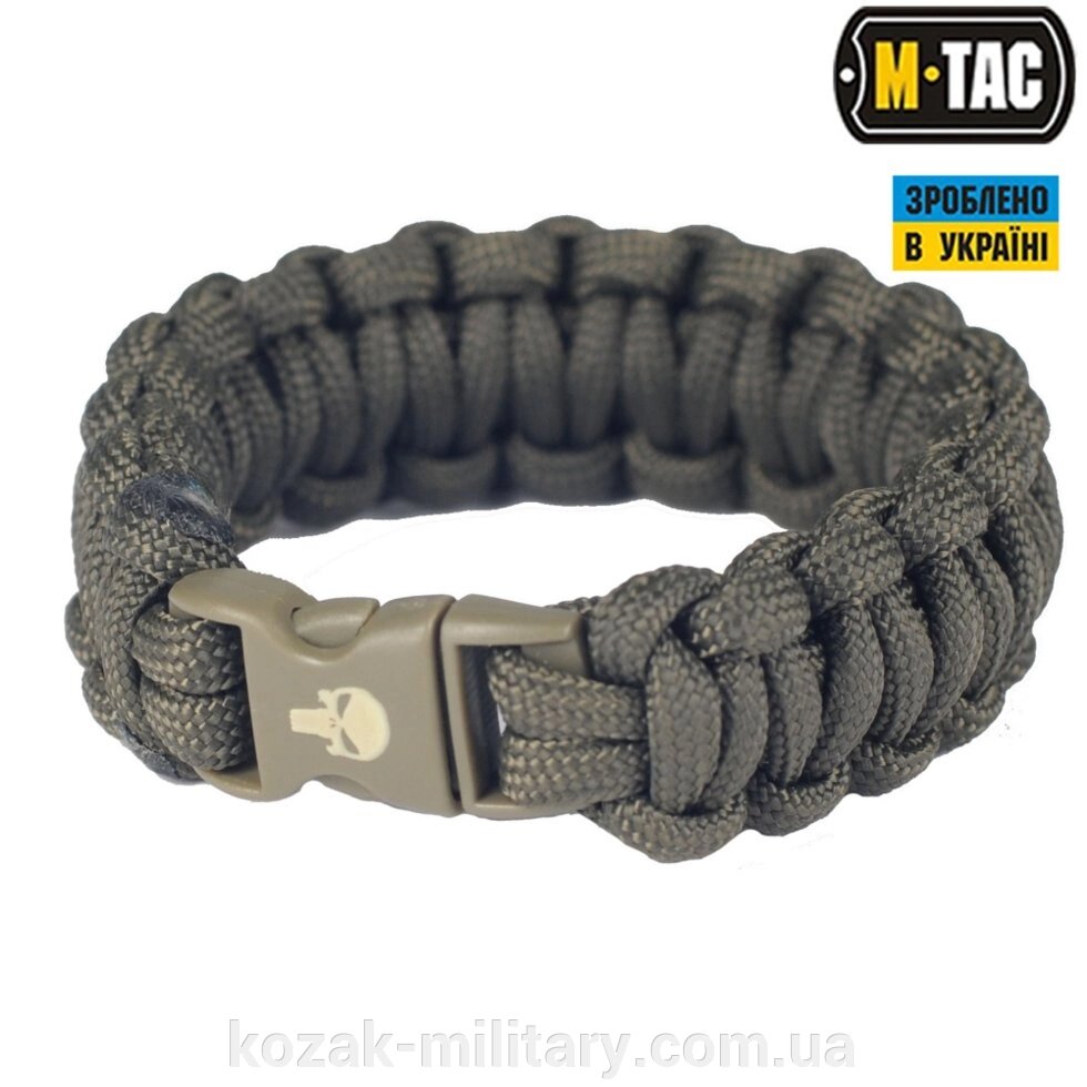 M-TAC БРАСЛЕТ паракорд КАРАТЕЛЬ ОЛІВА від компанії "КOZAK" military - фото 1