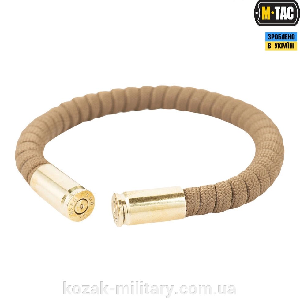 M-TAC БРАСЛЕТ ПАРАКОРД С ГИЛЬЗАМИ 9ММ ХАКИ від компанії "КOZAK" military - фото 1