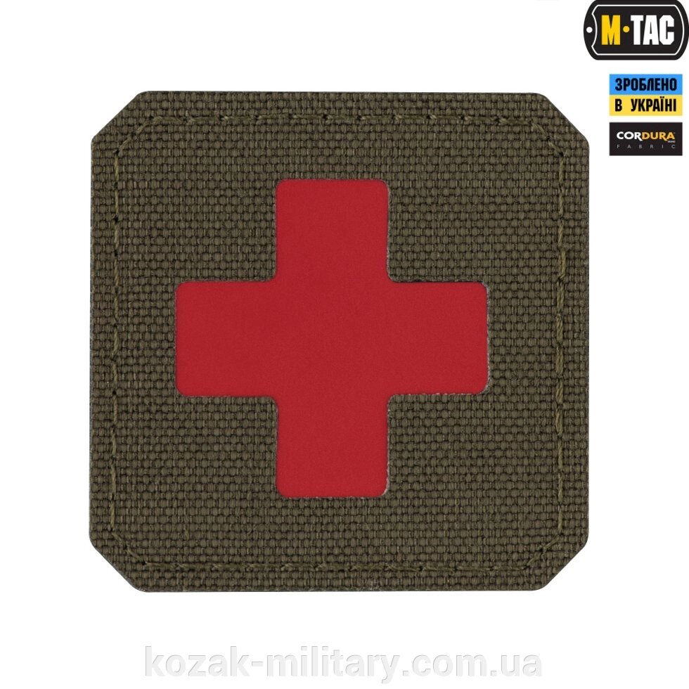 M-TAC НАШИВКА MEDIC CROSS LASER CUT RANGER GREEN / RED від компанії "КOZAK" military - фото 1