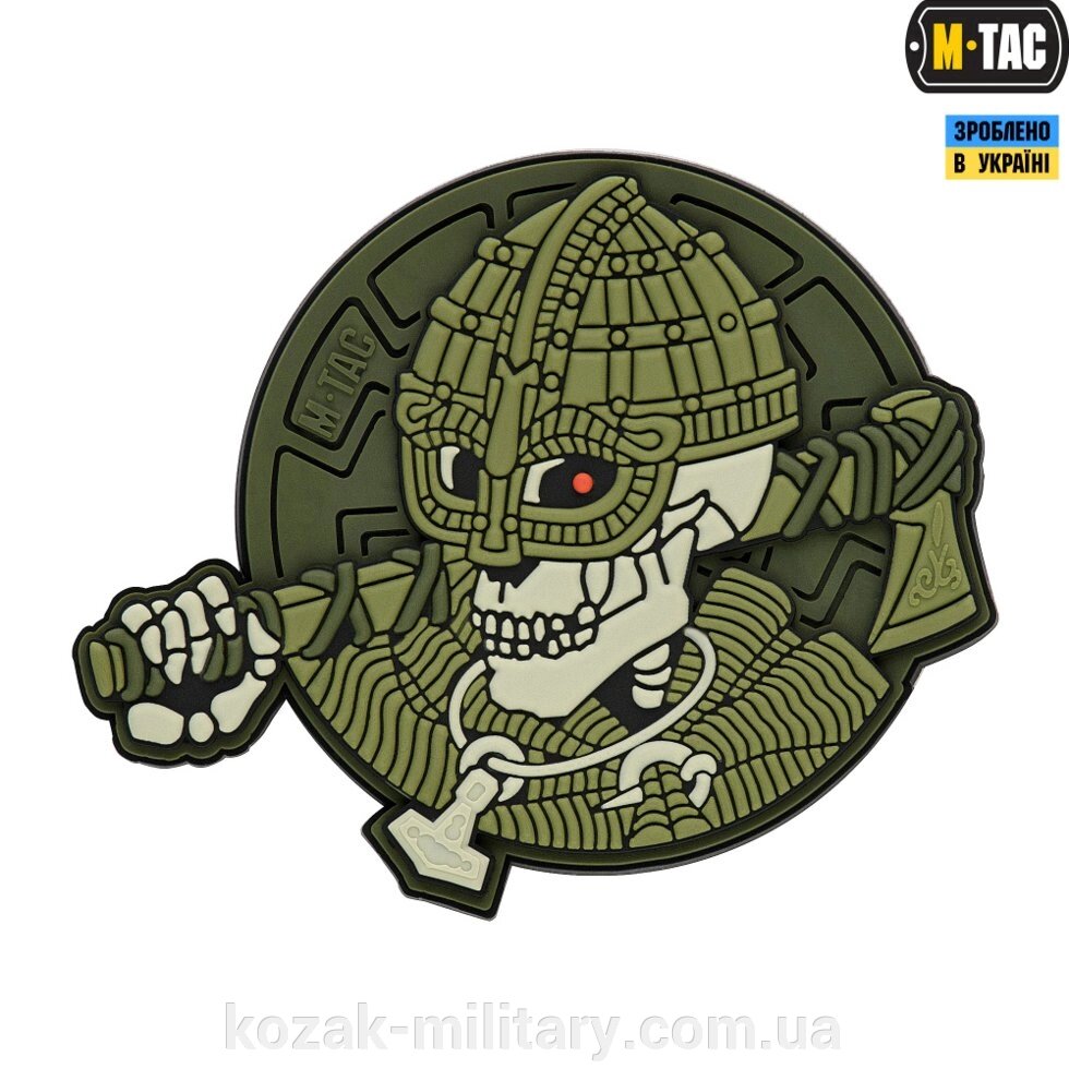 M-TAC НАШИВКА UNDEAD VIKING 3D ПВХ OLIVE від компанії "КOZAK" military - фото 1