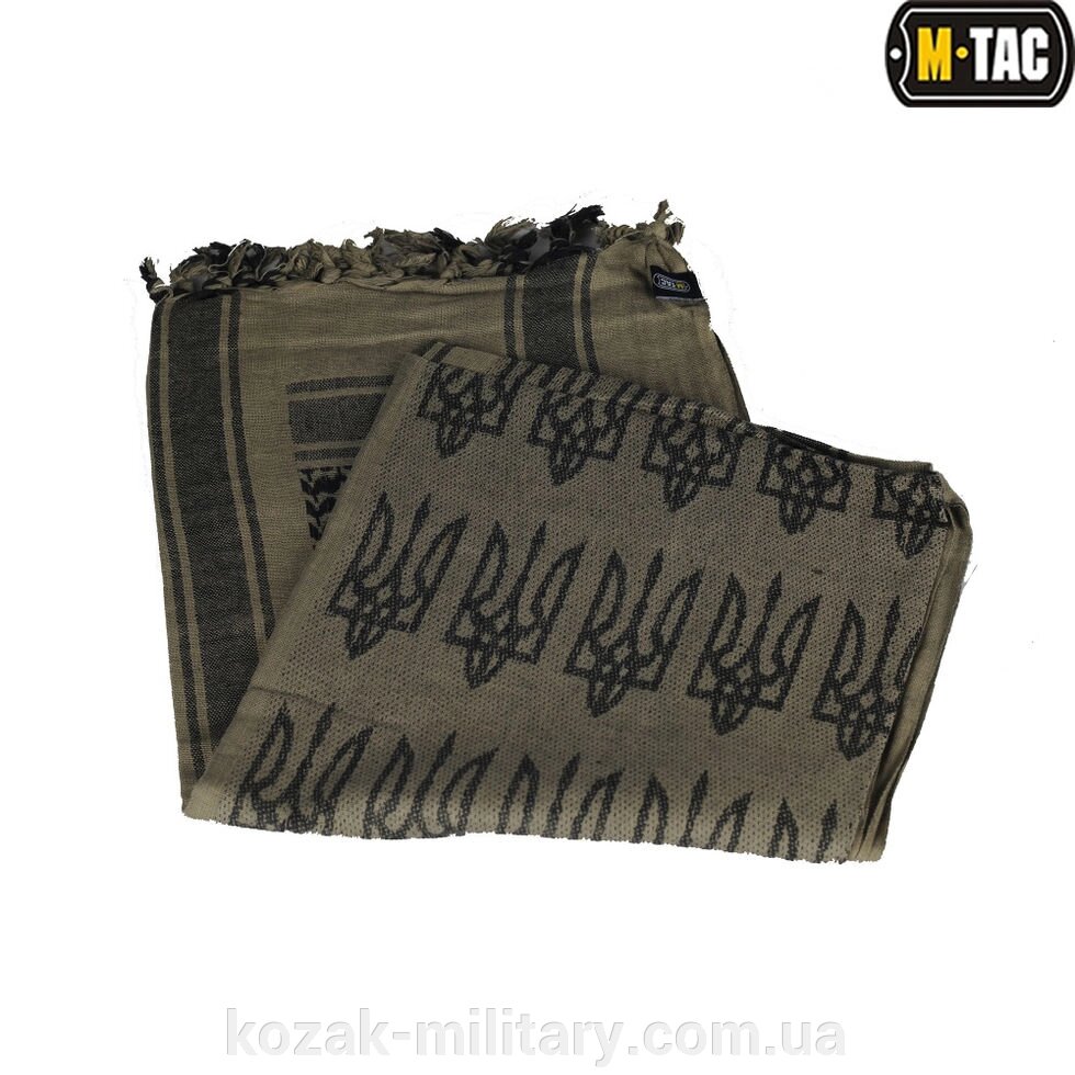 M-TAC ШАРФ ШЕМАГ із тризубом FOLIAGE GREEN / BLACK від компанії "КOZAK" military - фото 1