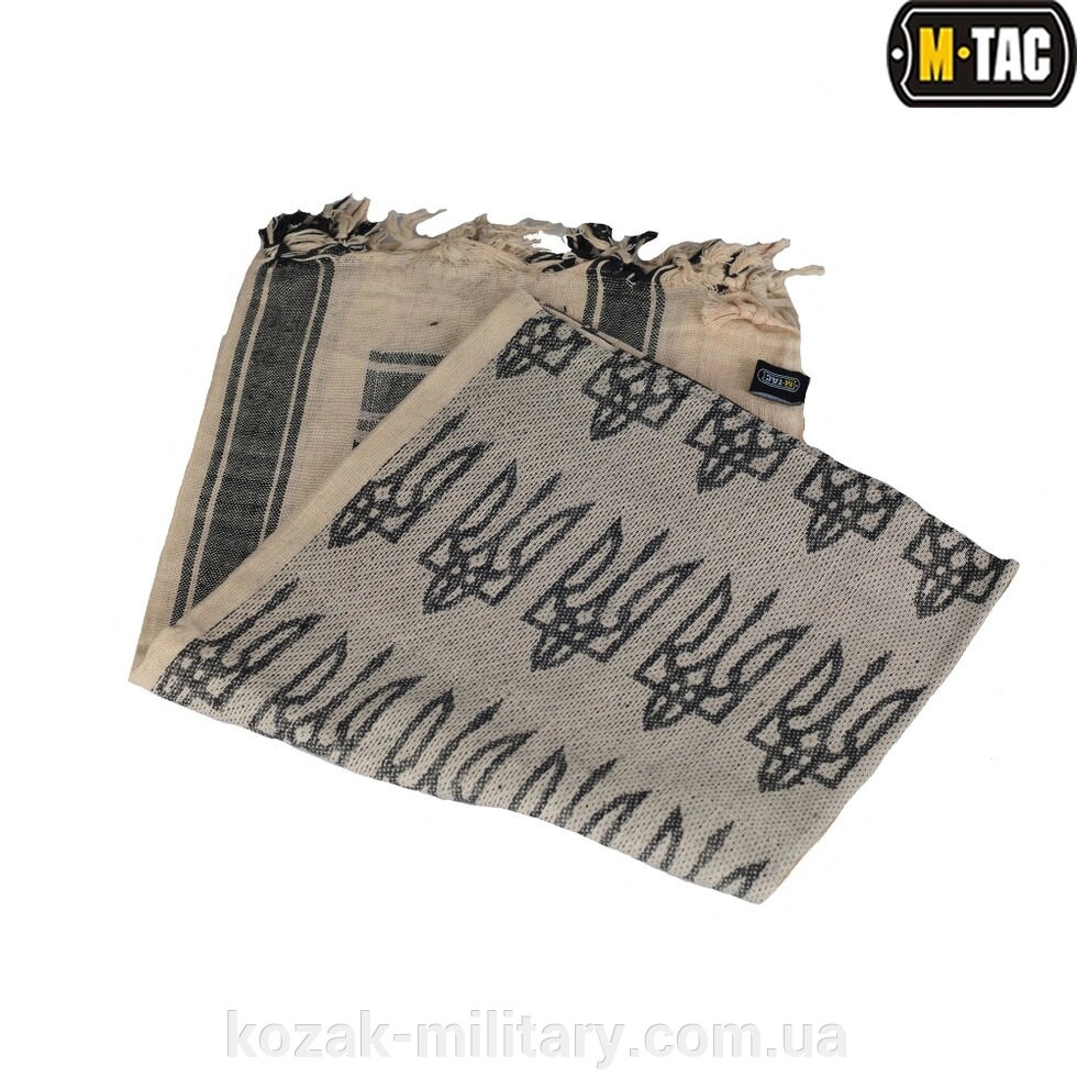 M-TAC ШАРФ ШЕМАГ із тризубом KHAKI / BLACK від компанії "КOZAK" military - фото 1