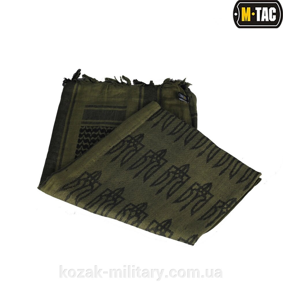 M-TAC ШАРФ ШЕМАГ із тризубом OLIVE / BLACK від компанії "КOZAK" military - фото 1