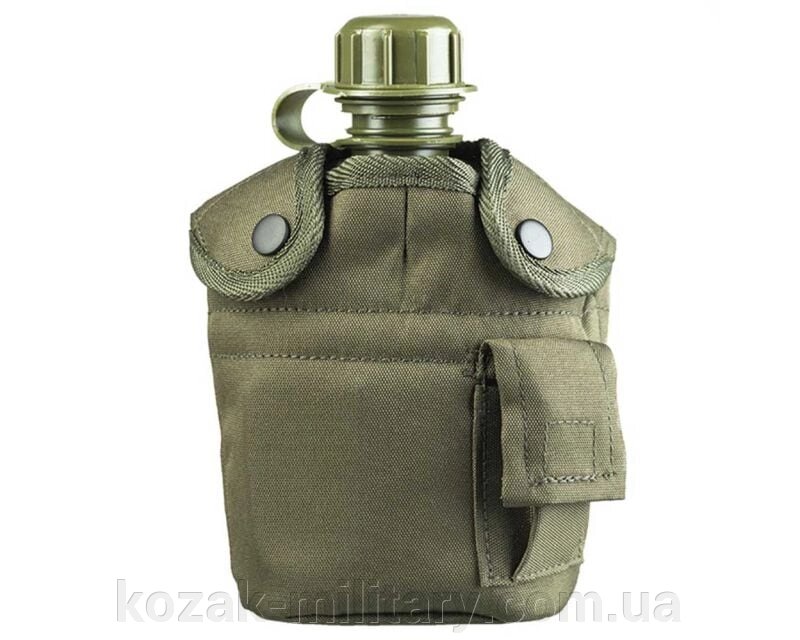 Mil-Tec US Plastic Canteen Фляга з кришкою та чашкою - Olive від компанії "КOZAK" military - фото 1