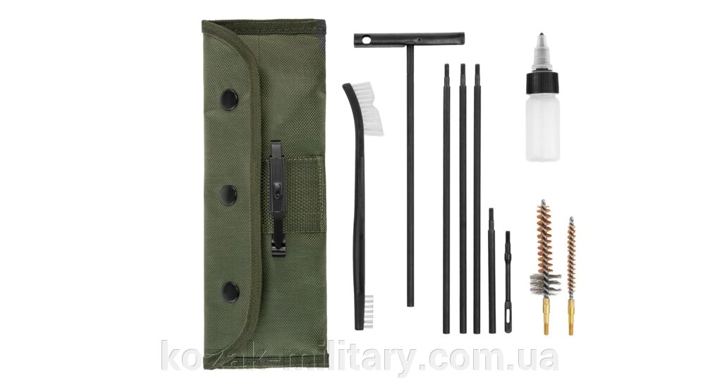 Набір у для чищення зброї Clean Kit калібр .223 / 5,56 мм - Olive від компанії "КOZAK" military - фото 1