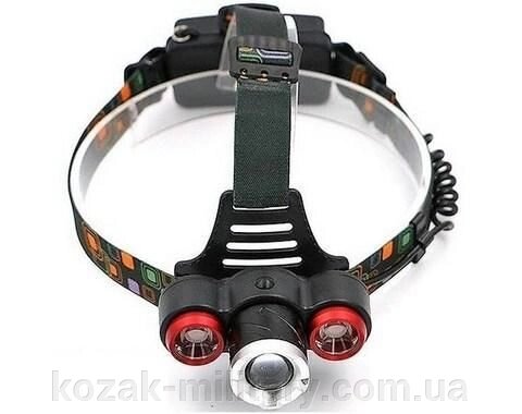 Налобний ліхтар Police WD-325 T6 + 2xXPE від компанії "КOZAK" military - фото 1