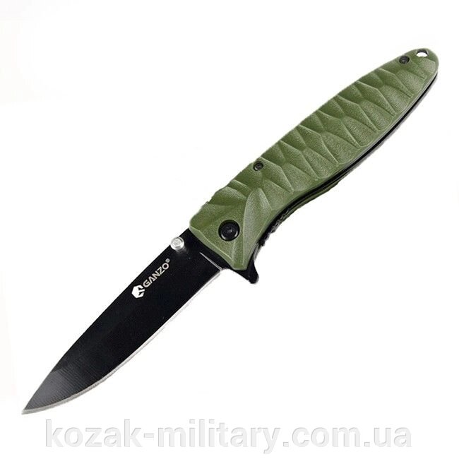 Ніж Ganzo G620, зелений від компанії "КOZAK" military - фото 1