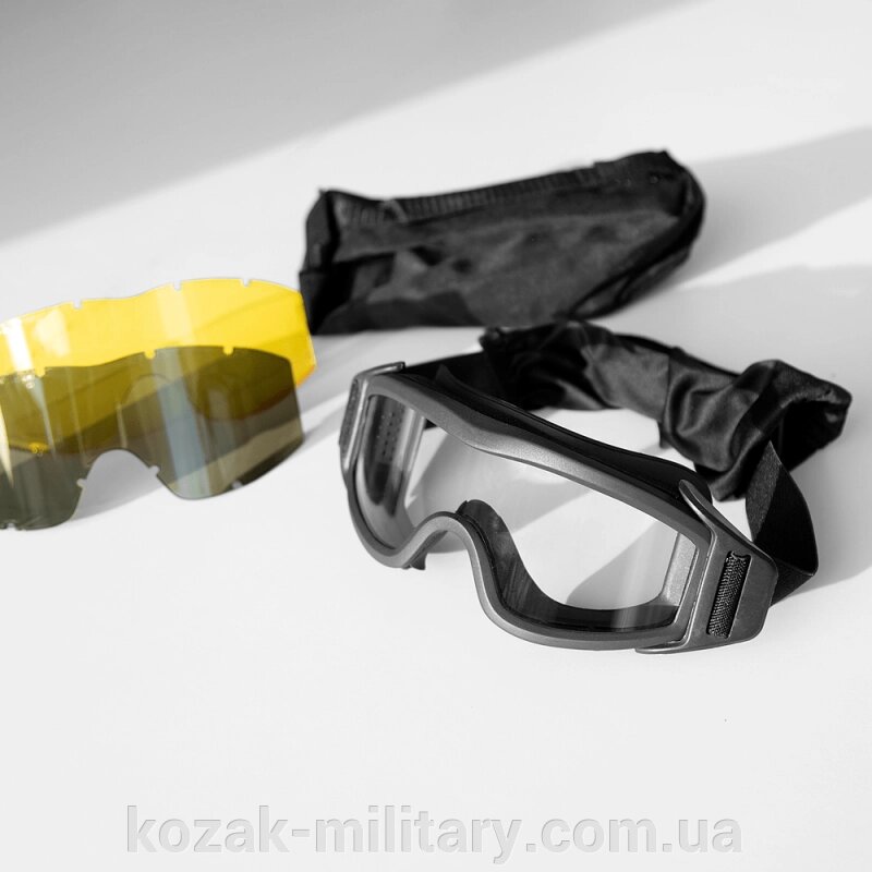 Окуляри Defenders Black (5783) від компанії "КOZAK" military - фото 1