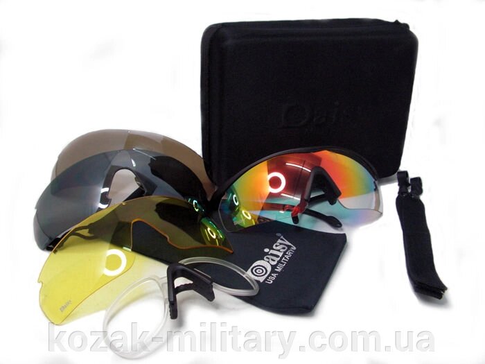 Окуляри захисні (Daisy) C2 (4 змінні лінзи) від компанії "КOZAK" military - фото 1