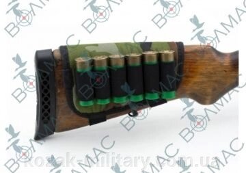 Патронташ на приклад на 6 патронів камуфляж колір 1 від компанії "КOZAK" military - фото 1