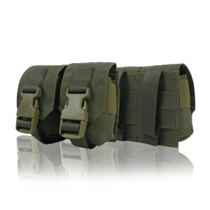 Тактичний підсумок під 2 гранати Kiborg GU Double Mag Pouch Khaki