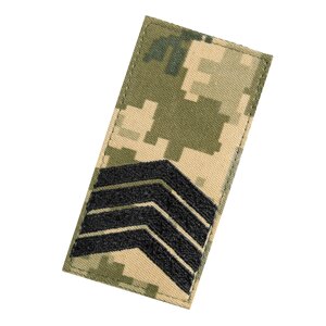 Погон/липучка ЗСУ Старший Сержант Піксель (7341)