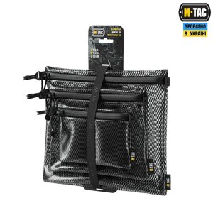 КОМПЛЕКТ ОРГАНАЙЗЕРІВ ZIP POCKET SET ELITE BLACK. M-TAC