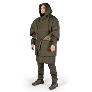 Утеплене пончо-трансформер Кірея Олива (9303)