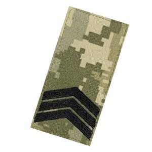 Погон/липучка ЗСУ Сержант Піксель (7340)