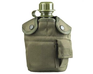 Mil-Tec US Plastic Canteen Фляга з кришкою та чашкою - Olive