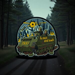 Шеврон "Taxi to hell and back" Brand Element