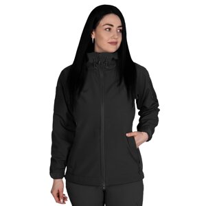 Жіноча куртка Stalker SoftShell Чорна (7442), XXXXL