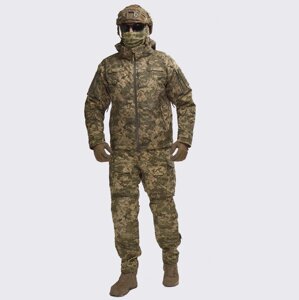 Комплект військової форми. Зимова куртка мембрана + штани з наколінниками UATAC Pixel 3XL