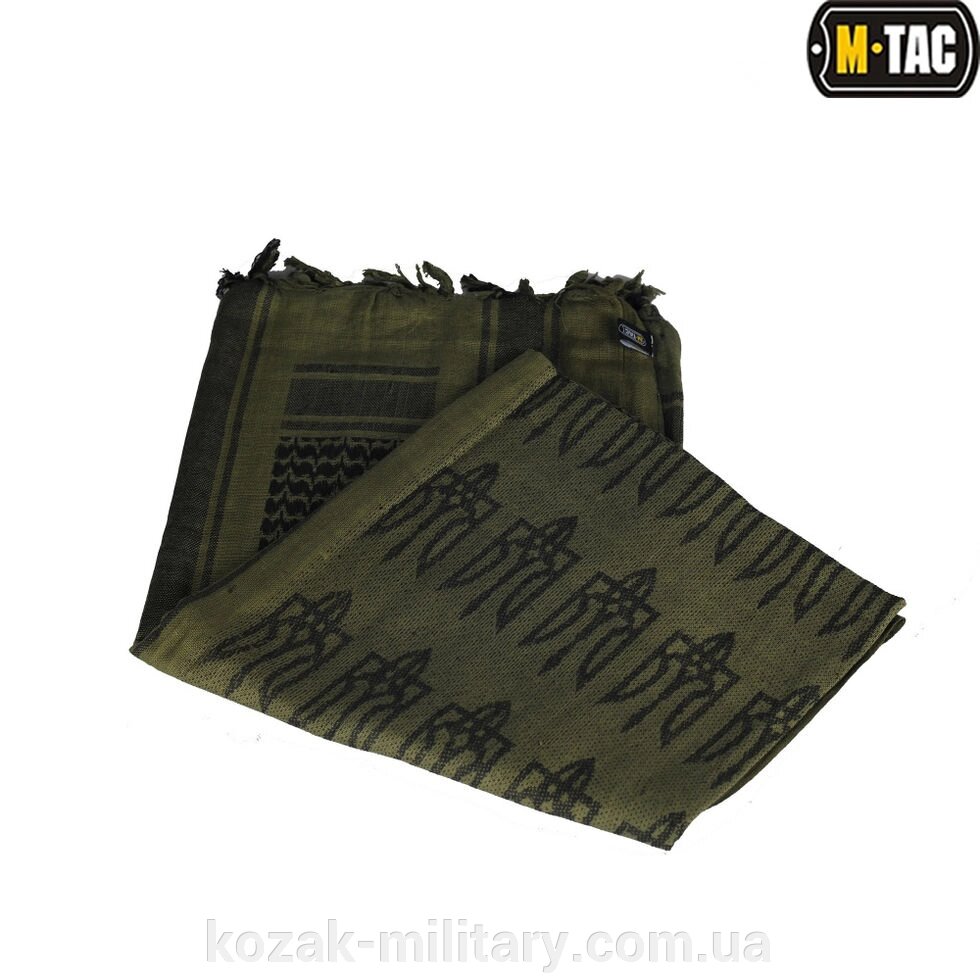 M-TAC шарф шемаг із тризубом OLIVE / BLACK - акції