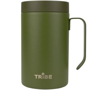 Чашка-термос Tribe Adventure Mug 450 мл, оливковий