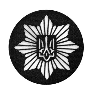 Кокарда Camotec НПУ (5*5) Чорна/Рефлект