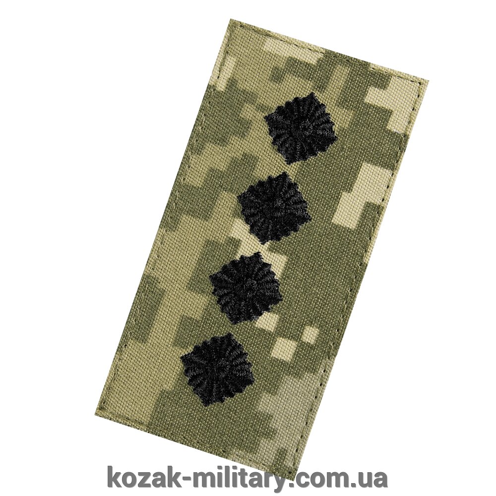 Погон/липучка ЗСУ Капітан Піксель (7335) від компанії "КOZAK" military - фото 1