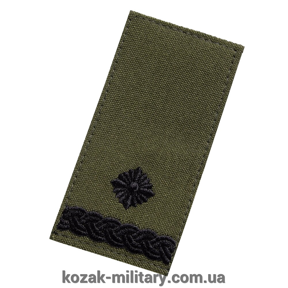 Погон/липучка ЗСУ Майор Оліва (7215) від компанії "КOZAK" military - фото 1