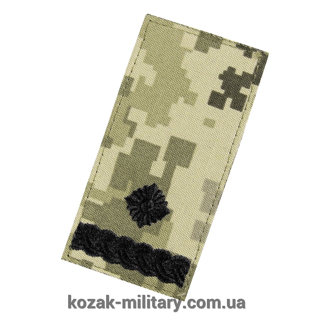 Погон/липучка ЗСУ Майор Піксель (7336) від компанії "КOZAK" military - фото 1
