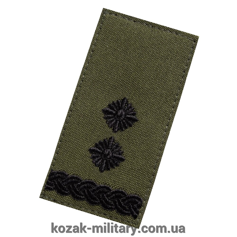 Погон/липучка ЗСУ Підполковник Олива (7219) від компанії "КOZAK" military - фото 1