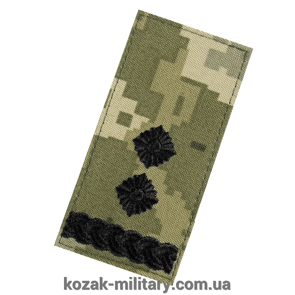 Погон/липучка ЗСУ Підполковник Піксель (7337) від компанії "КOZAK" military - фото 1