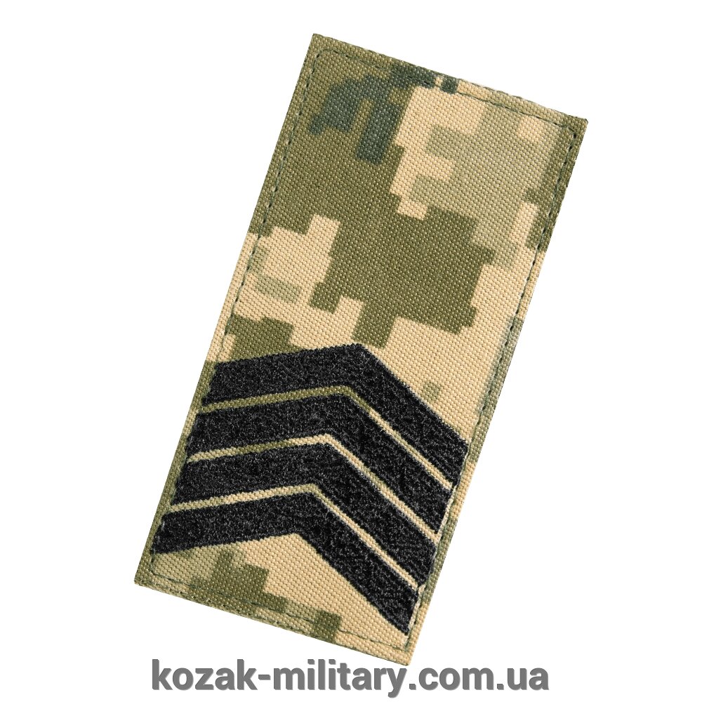 Погон/липучка ЗСУ Старший Сержант Піксель (7341) від компанії "КOZAK" military - фото 1