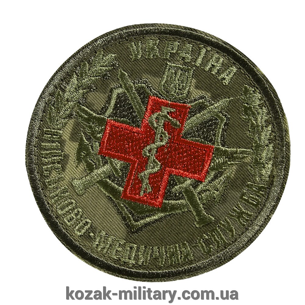 Шеврон/липучка Червоний Хрест Олива (7500) від компанії "КOZAK" military - фото 1