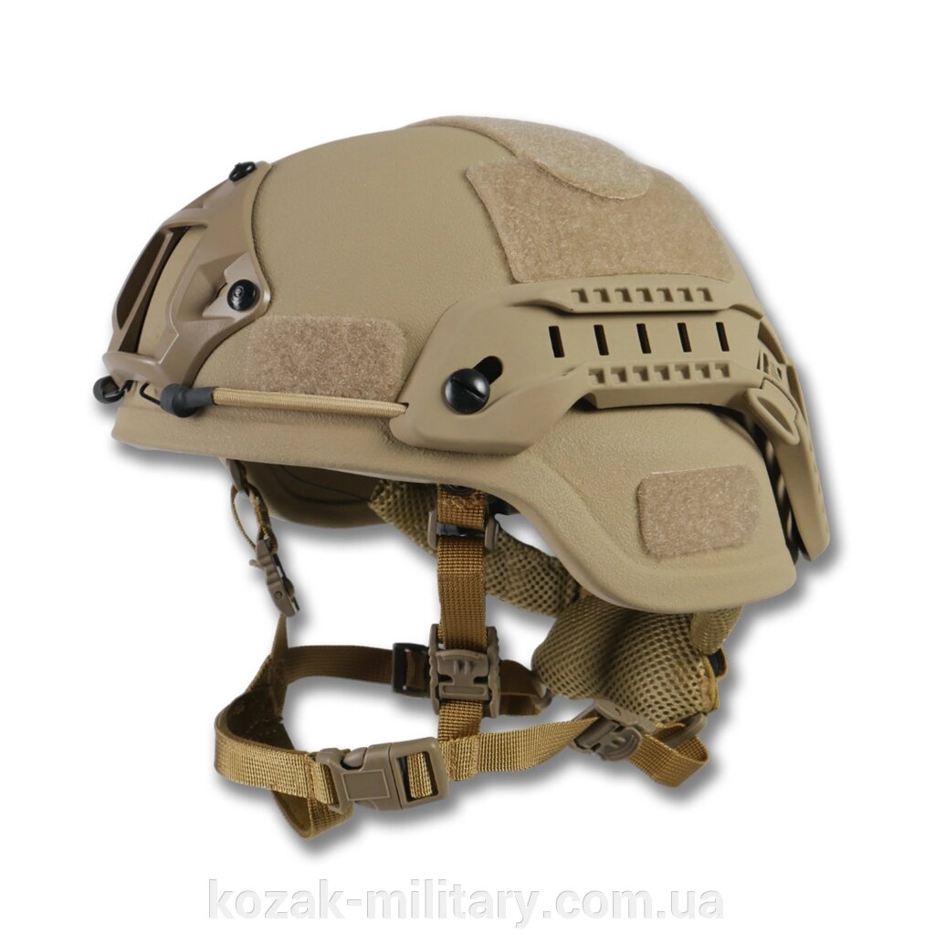 Шолом MICH 2000 Helmet PE NIJ IIIA койот від компанії "КOZAK" military - фото 1