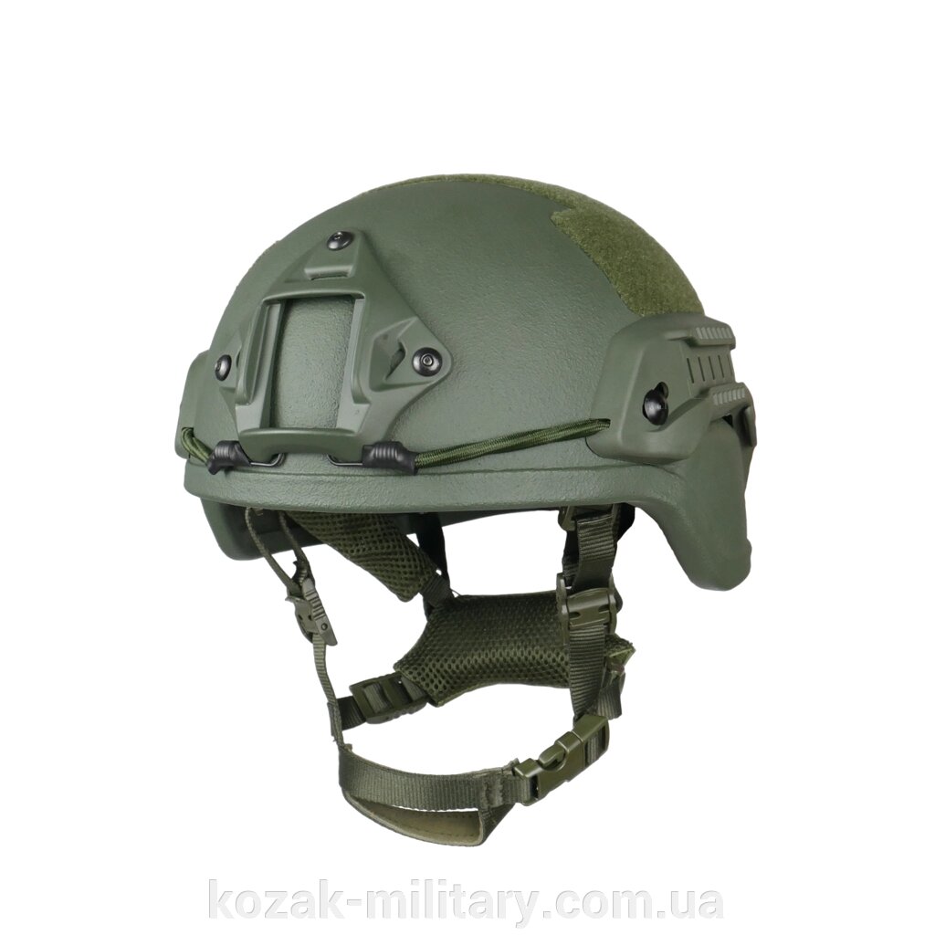 Шолом MICH 2000 з кріпленням Helmet PE NIJ IIIA. 44 Хакі від компанії "КOZAK" military - фото 1