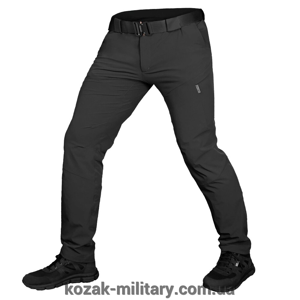 Штани Lizard Чорні (7158), XL-Long від компанії "КOZAK" military - фото 1