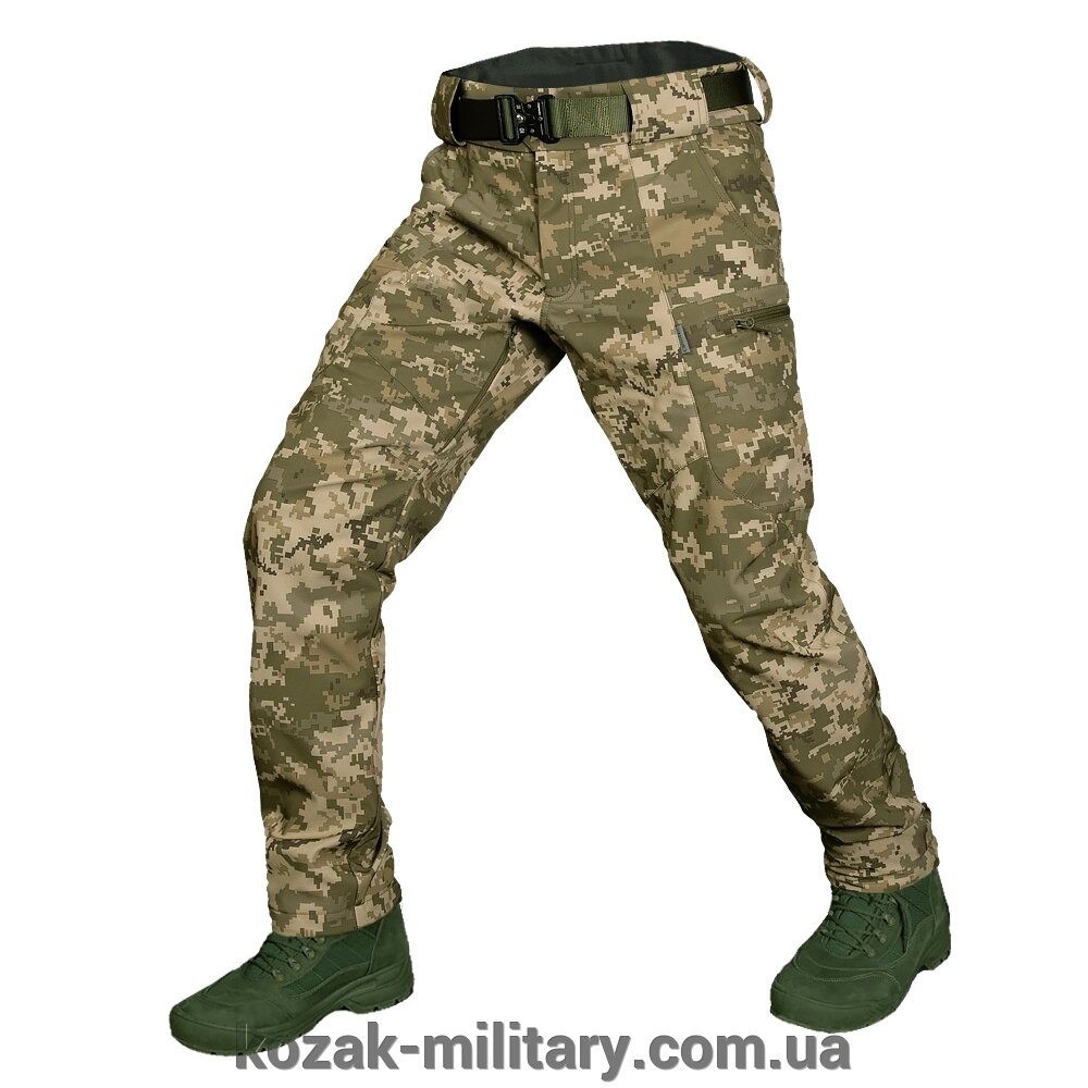 Штани SoftShell Vent 2.0 Піксель (8537), 2XL від компанії "КOZAK" military - фото 1