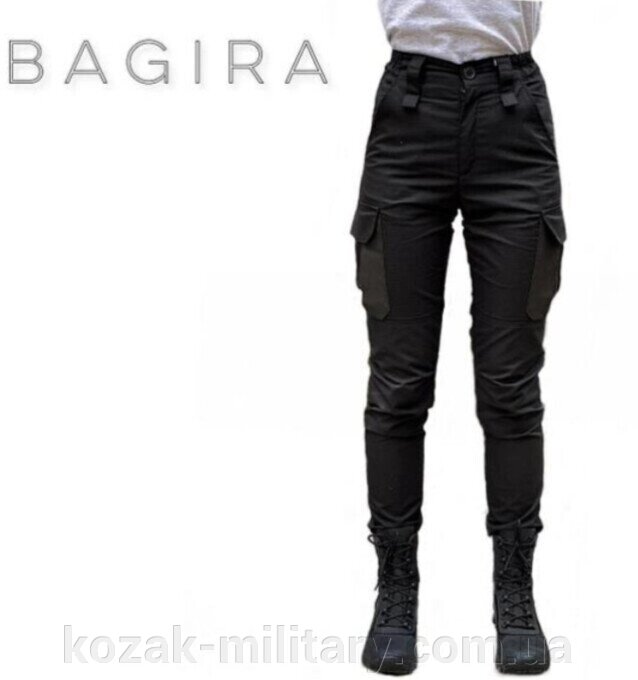 Тактичні жіночі штани "BAGIRA" BLACK 40 p. від компанії "КOZAK" military - фото 1