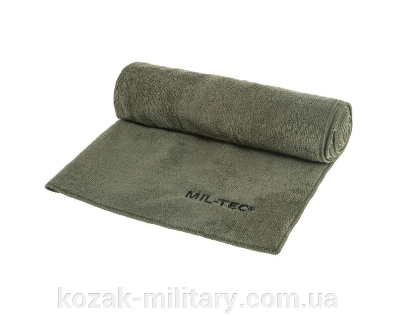 Швидковисихаючий рушник Mil-Tec 60 x 120 см - Olive від компанії "КOZAK" military - фото 1