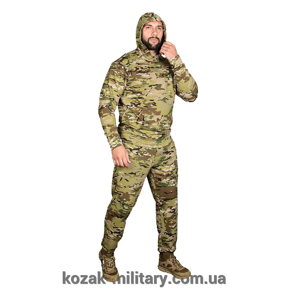 Спортивний костюм Basic Hood 3.0 Multicam (7981), M від компанії "КOZAK" military - фото 1