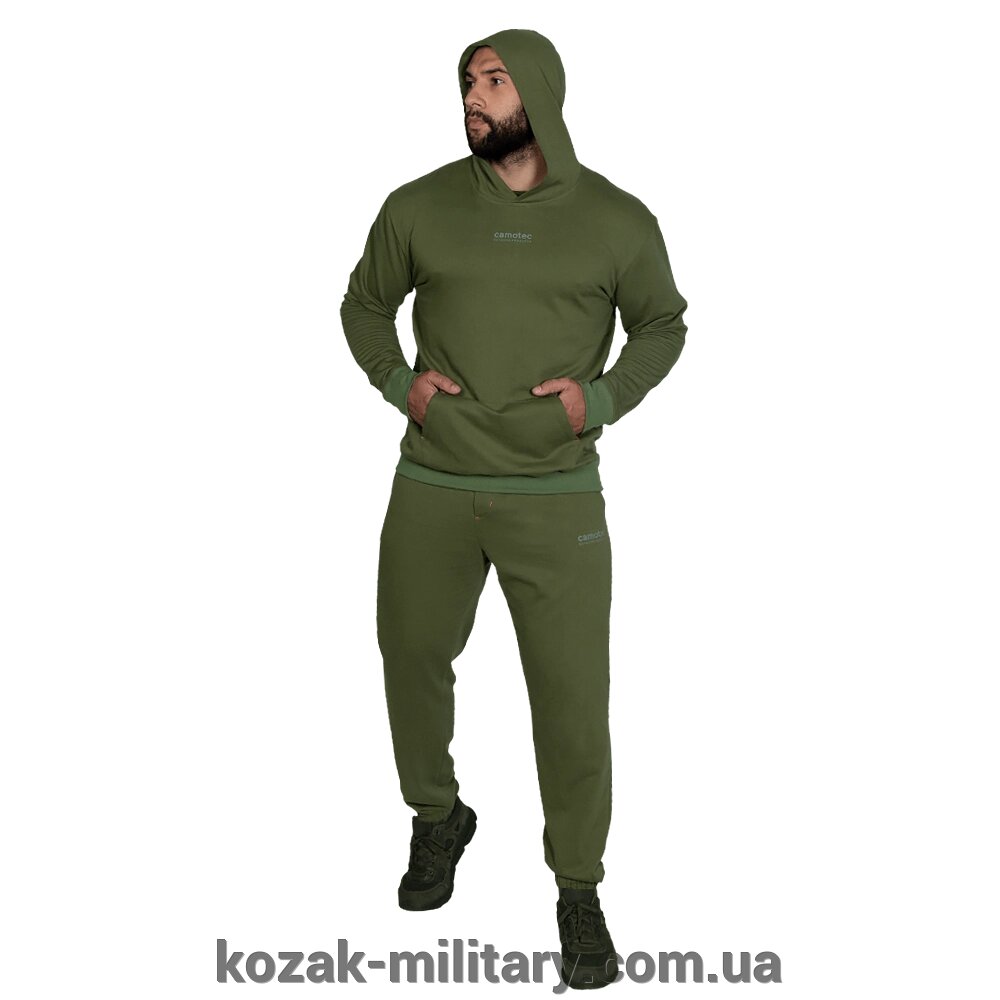 Спортивний костюм Basic Hood Олива (7383), L від компанії "КOZAK" military - фото 1