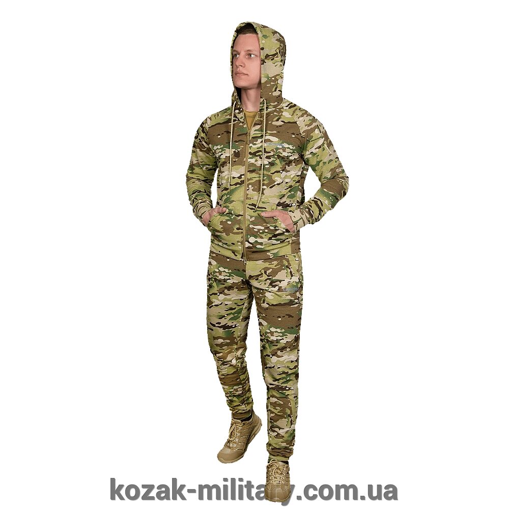 Спортивний костюм Basic Zip Multicam (7982), M від компанії "КOZAK" military - фото 1