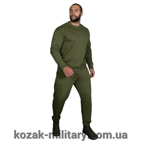 Спортивний костюм Basic Cotton Олива (7382), S