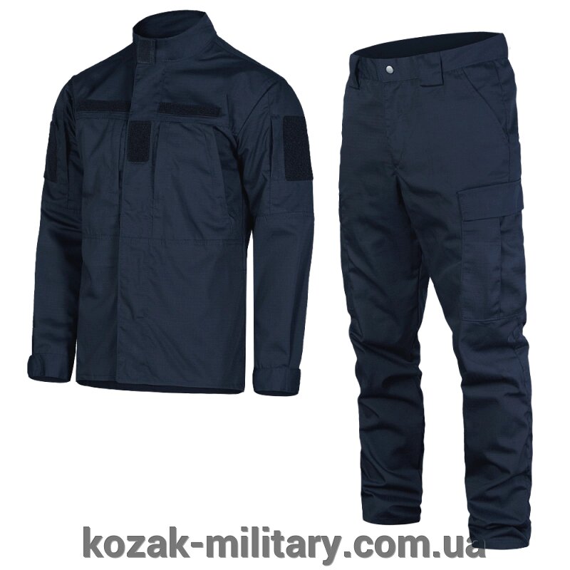 Тактичний костюм Perimeter 2.0 Rip-Stop Dark Blue (1051), 44 від компанії "КOZAK" military - фото 1