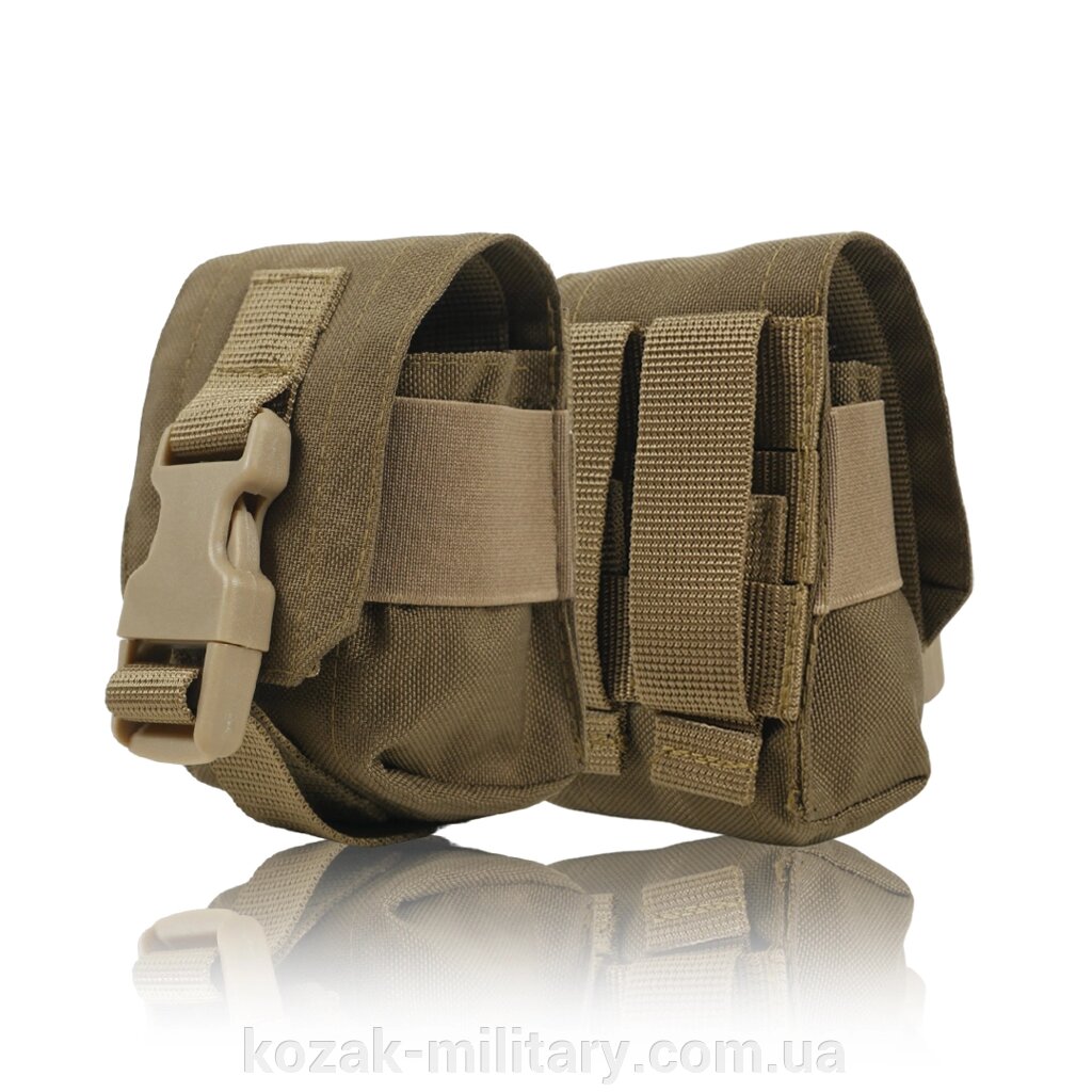 Тактичний підсумок під 1 гранату Kiborg GU Single Mag Pouch Coyote від компанії "КOZAK" military - фото 1