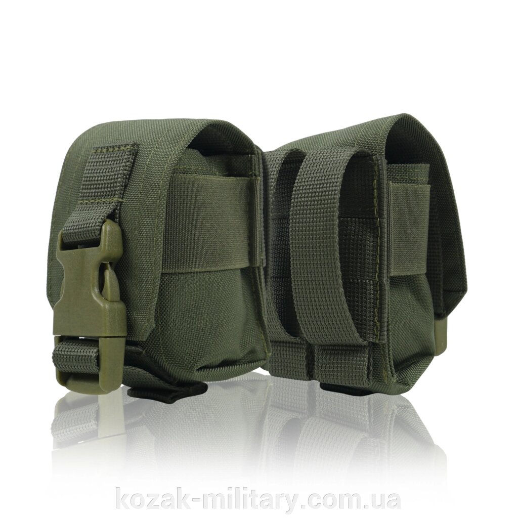 Тактичний підсумок під 1 гранату Kiborg GU Single Mag Pouch Khaki від компанії "КOZAK" military - фото 1