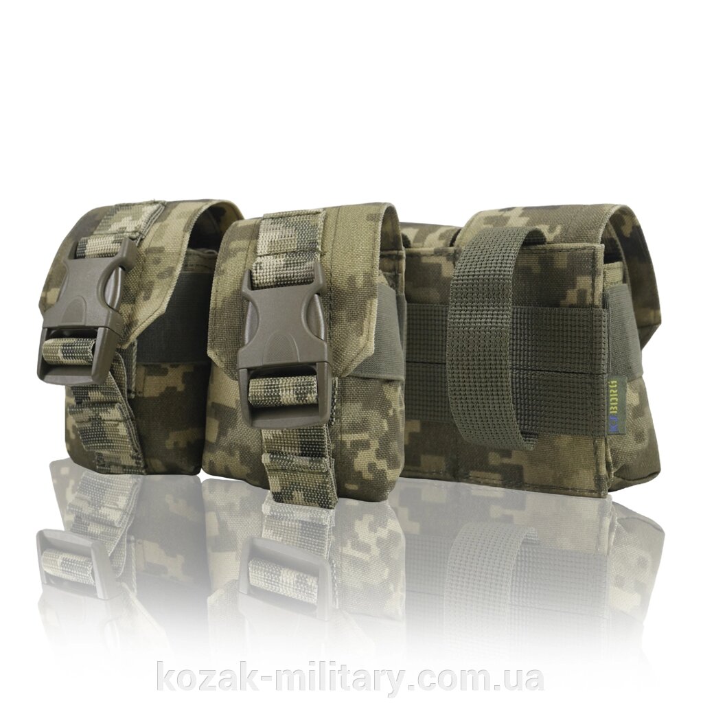 Тактичний підсумок під 2 гранати KIBORG GU Double Mag Pouch Pixel від компанії "КOZAK" military - фото 1