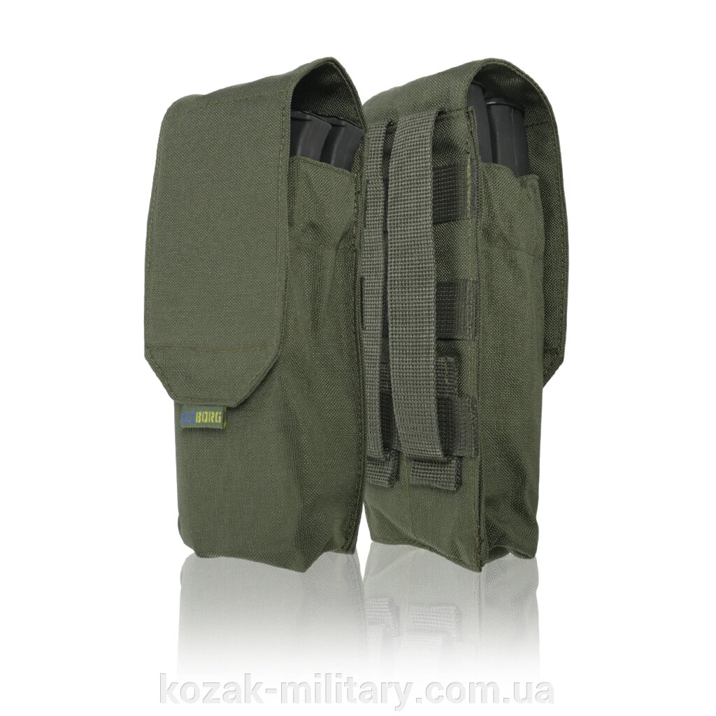 Тактичний підсумок під 2 магазина Kiborg GU Double Mag Pouch Khaki від компанії "КOZAK" military - фото 1