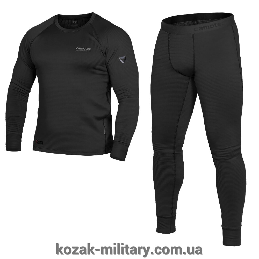 Термобілизна Polarheat quadro stretch 3.0 Чорна (7414), XL від компанії "КOZAK" military - фото 1