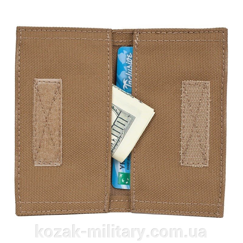 Візитниці ВЕЛИКА CARD HOLDER COYOTE від компанії "КOZAK" military - фото 1